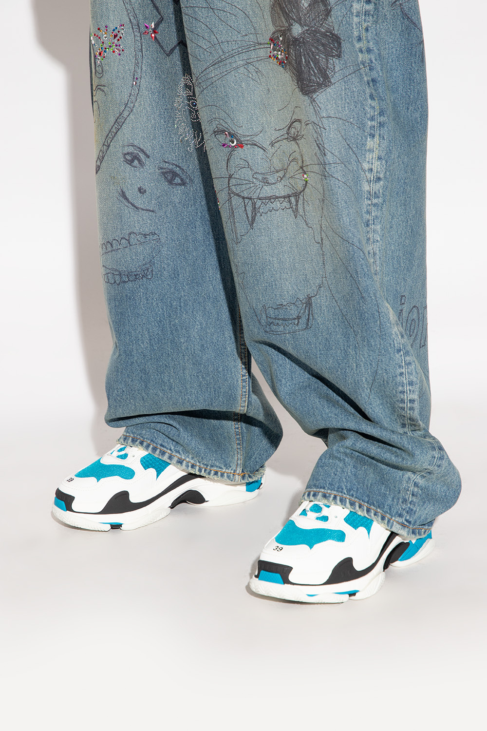 Balenciaga triple s sales jeans